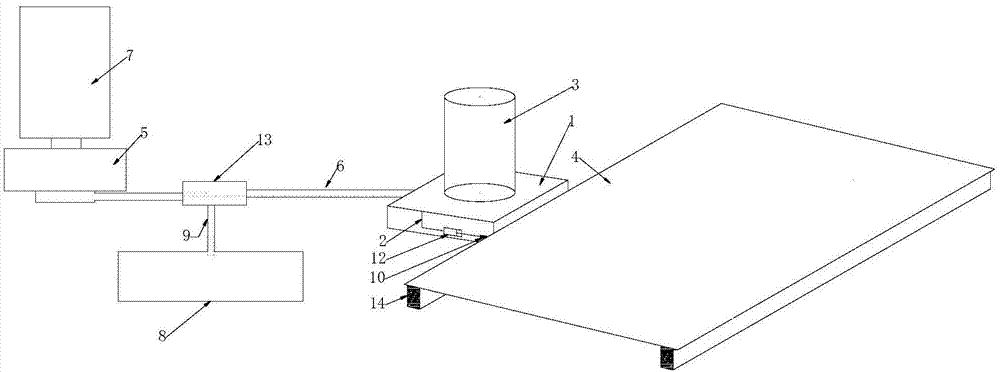 Glass substrate grinding amount measuring method and system
