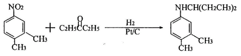 Preparation of N-(1- ethyl propyl)-3,4-methyl toluidine