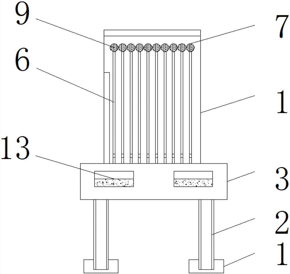 Energy-saving current-scouring type single-cavity corrosion cleaning machine