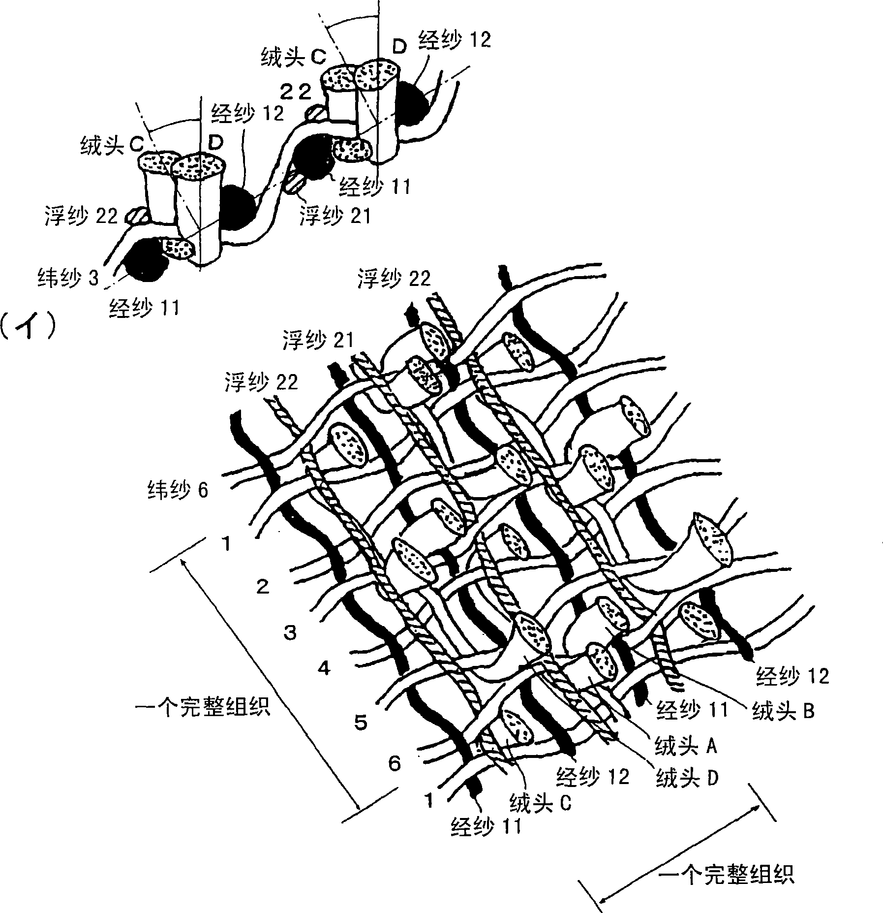 Rubbing cloth material for producing liquid crystal panel