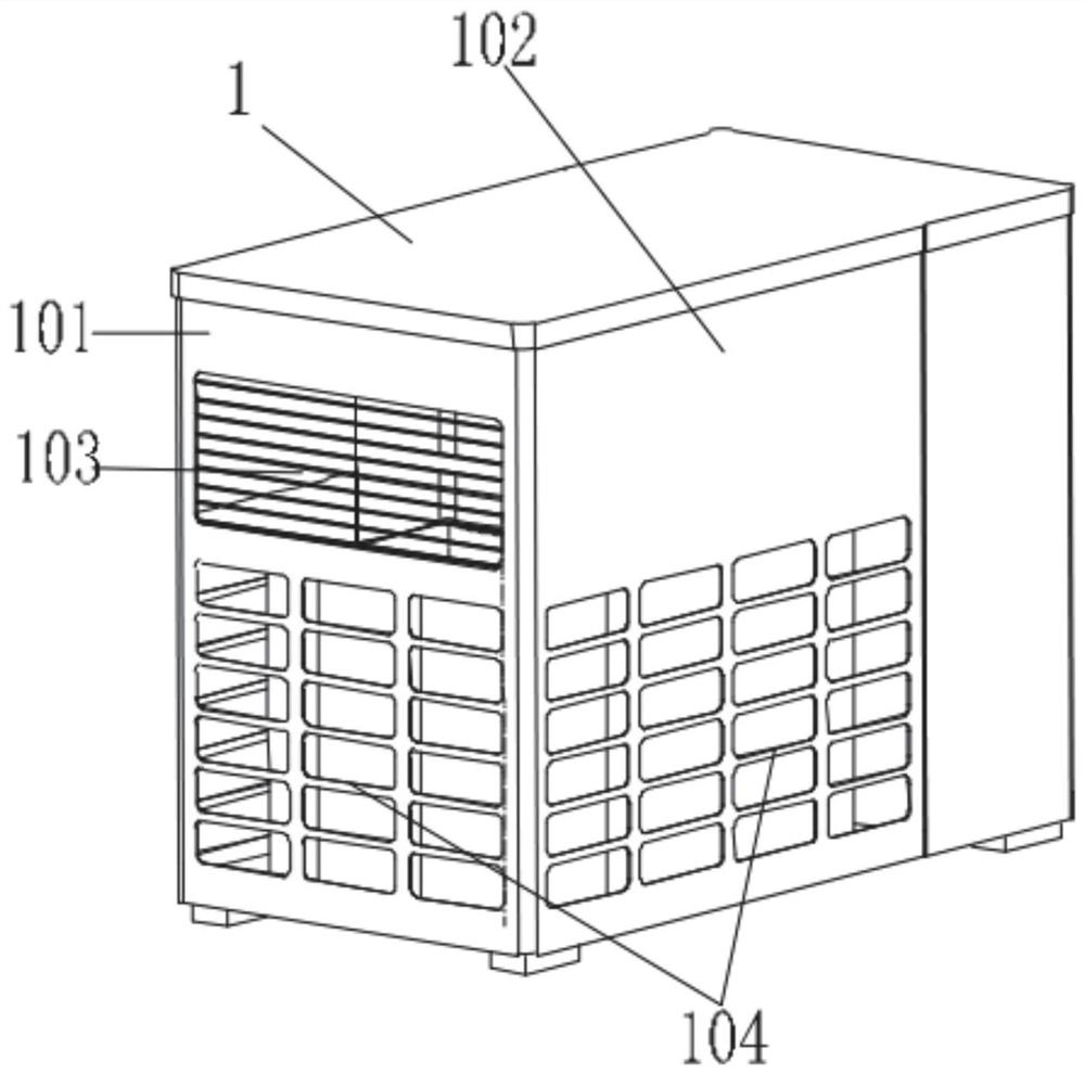 High-speed air-out narrow-facade air conditioner outdoor unit