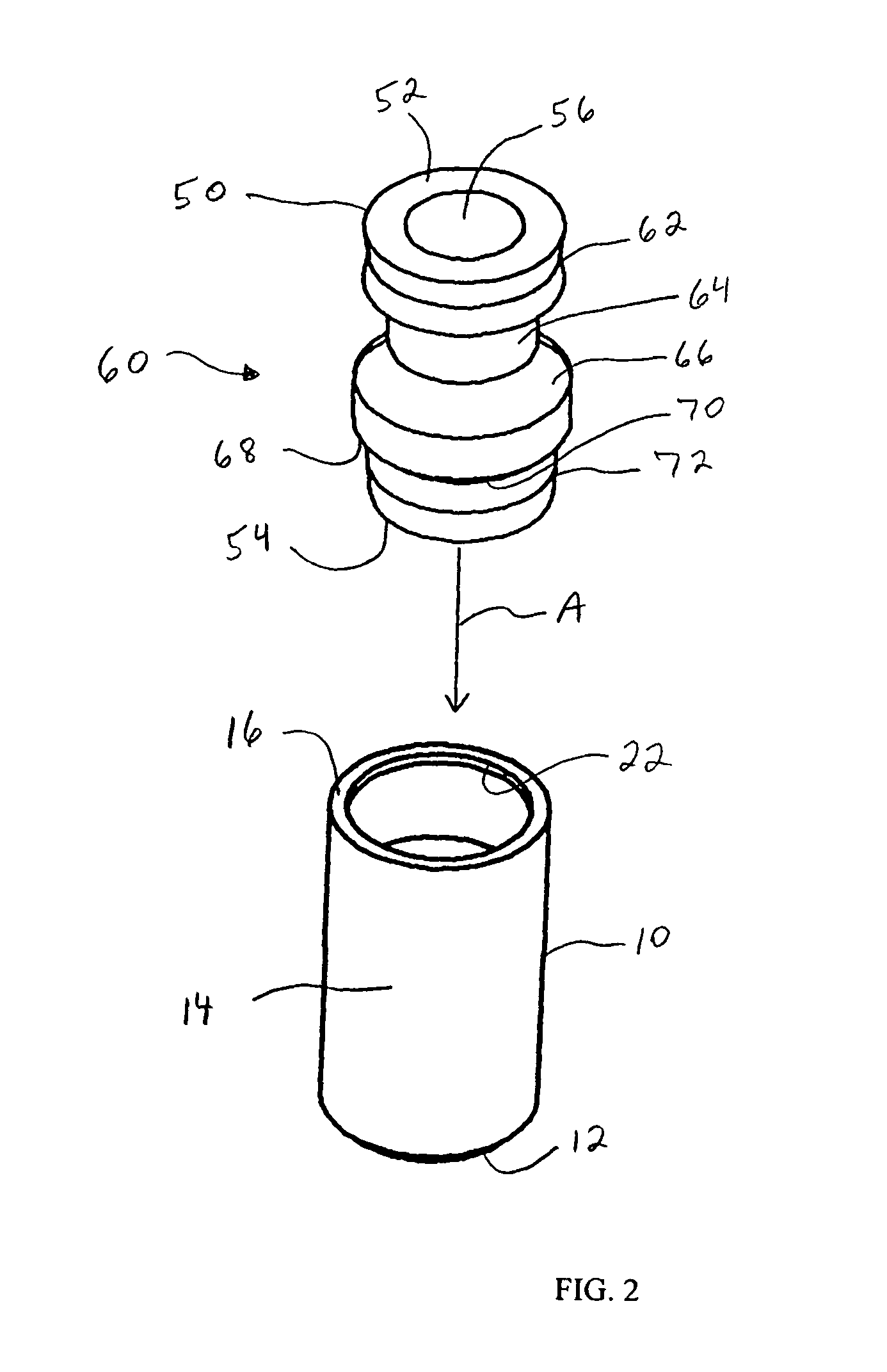 Two-piece seal vial assembly
