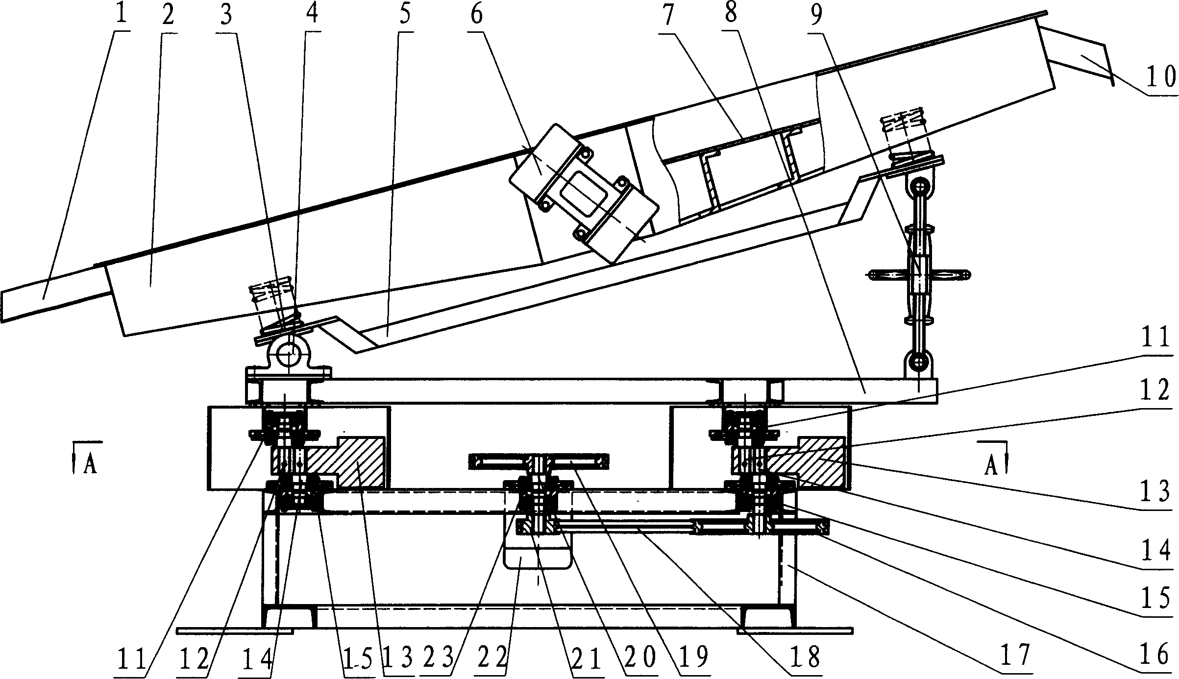 Dustpan-like sorting and impurity-removing device