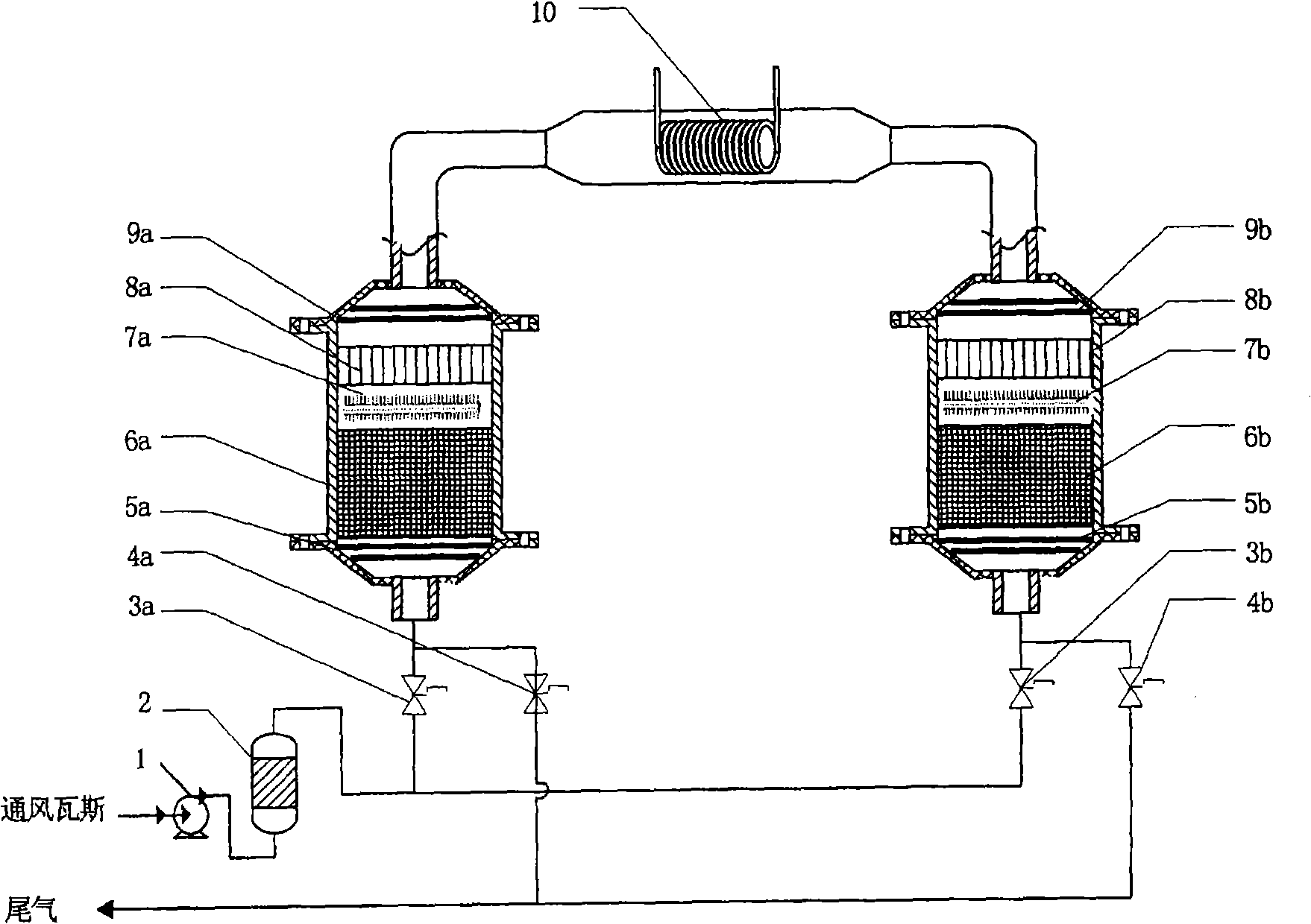 Apparatus for comprehensively utilizing coal mine to ventilate mash gas