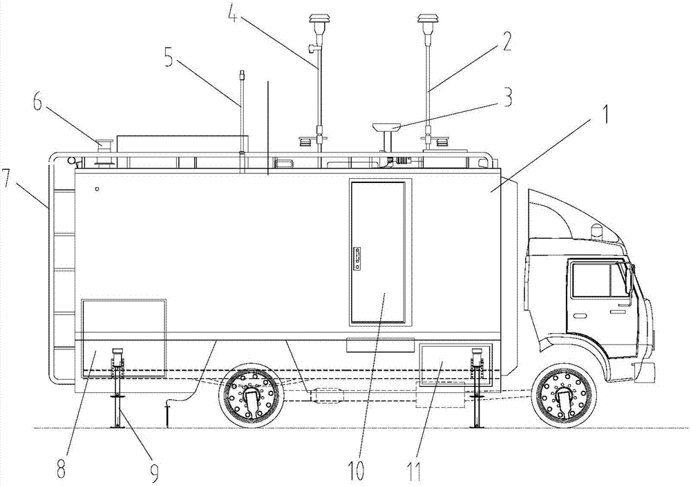 Mobile atmospheric pollutant monitoring device