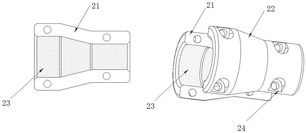 Installation device and method for cable intermediate joint with moisture-proof structure