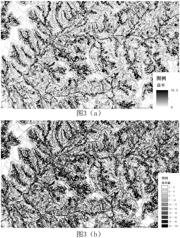 Three-dimensional terrain curved surface optimization method based on local curvature entropy and quadtree structure