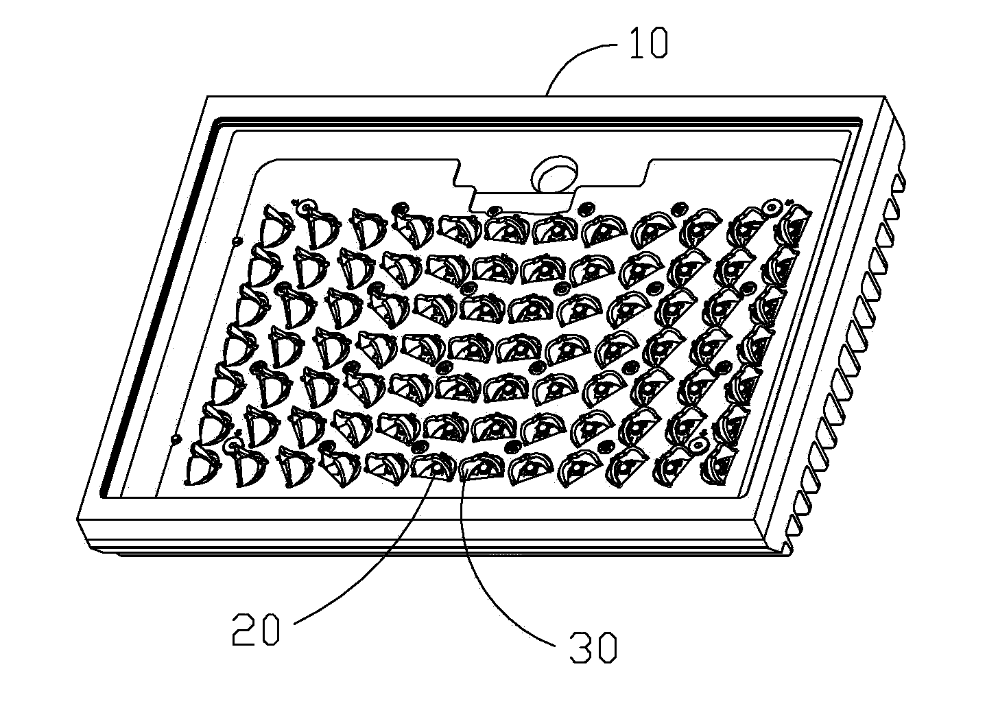 Method, system, and apparatus for highly controlled light distribution from light fixture using multiple light sources (LEDS)