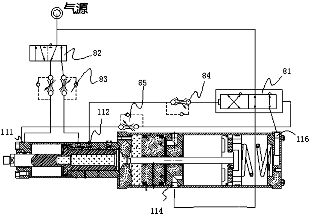 Four-piston air-water booster cylinder