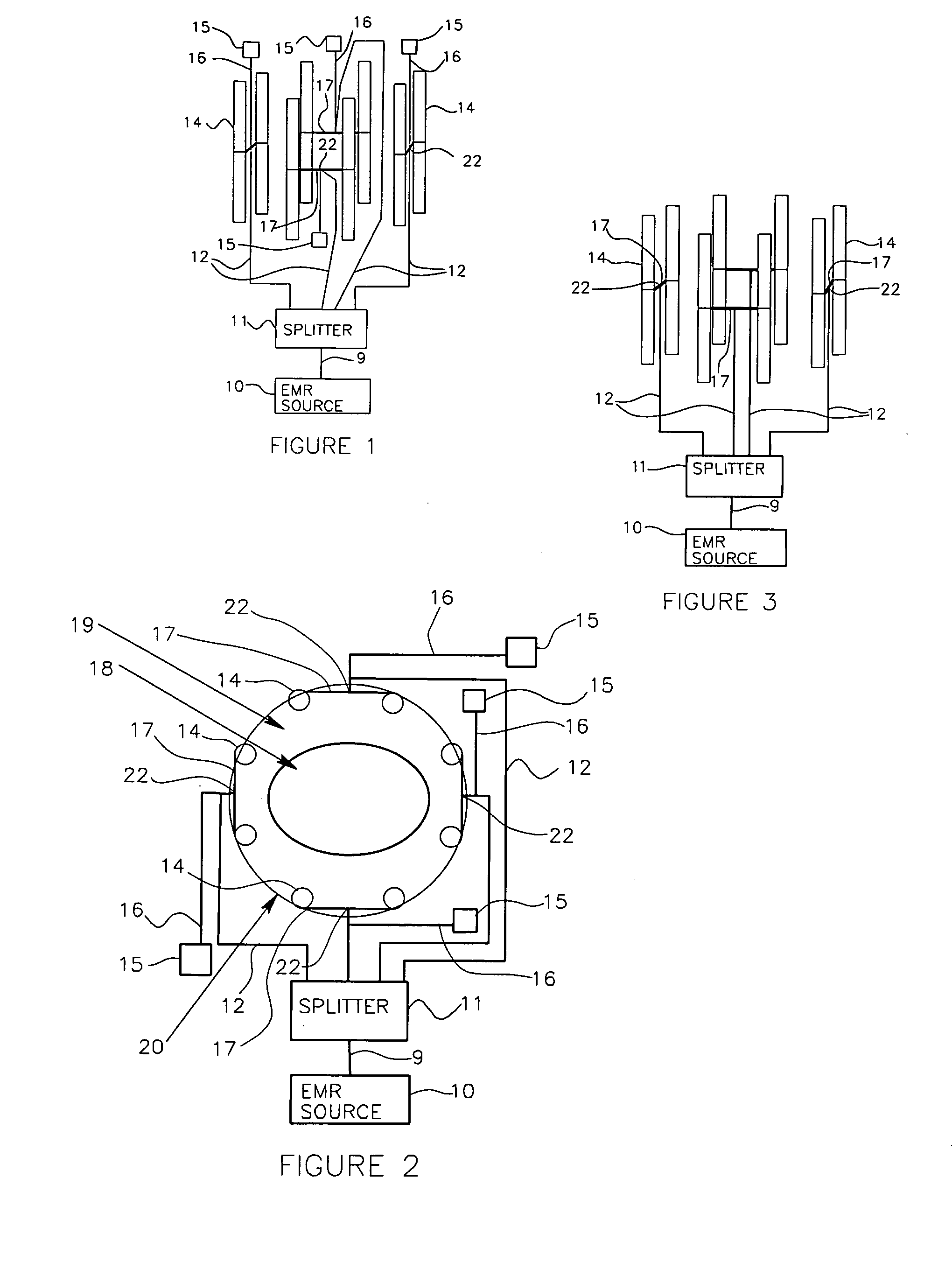 System and method for irradiating a target with electromagnetic radiation to produce a heated region