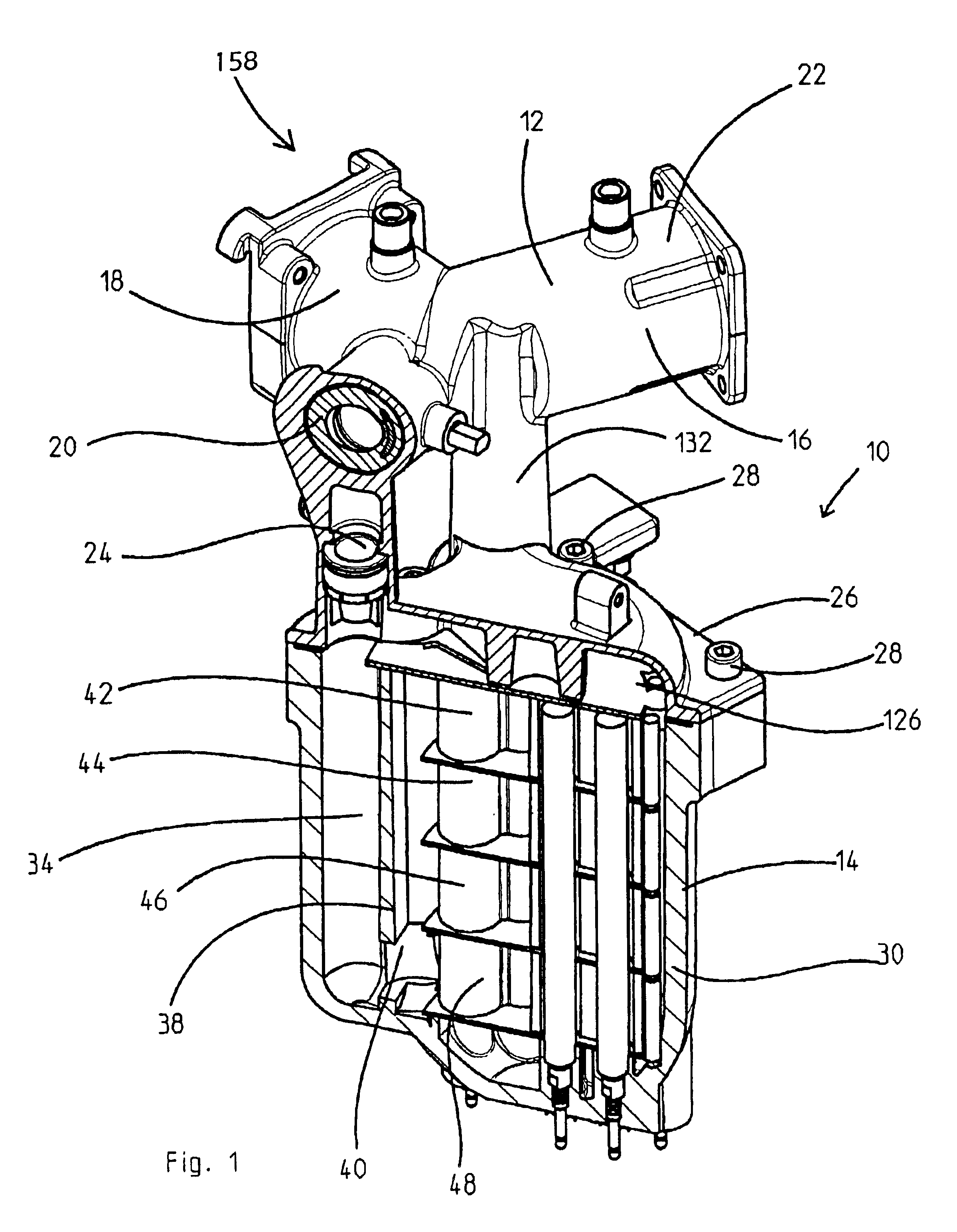 Apparatus for treating water by means of an electric field