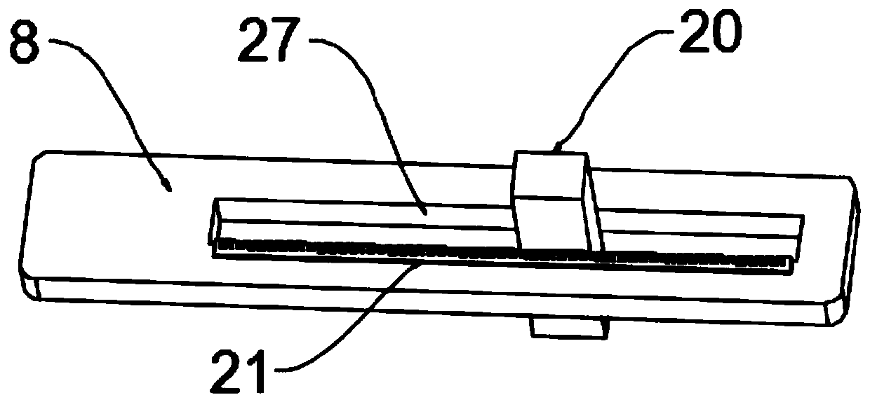 Cutting device for flush cut of plastic product