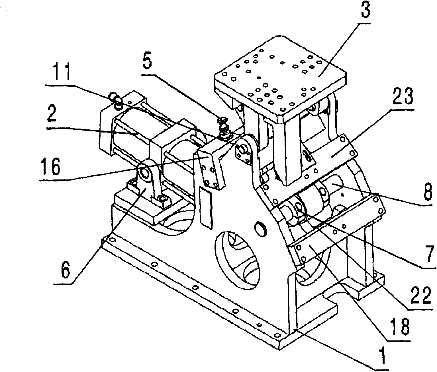 Heavy-load self-limited locking pneumatic-overturning device