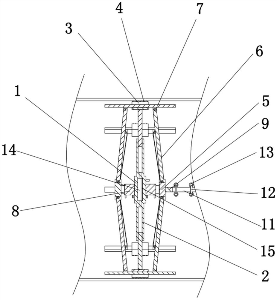 Method for keeping roundness of pressure steel pipe in concrete backfilling process