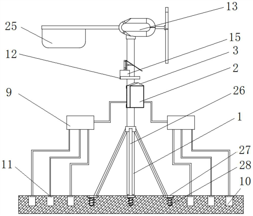 A soil moisture monitoring device and monitoring method thereof