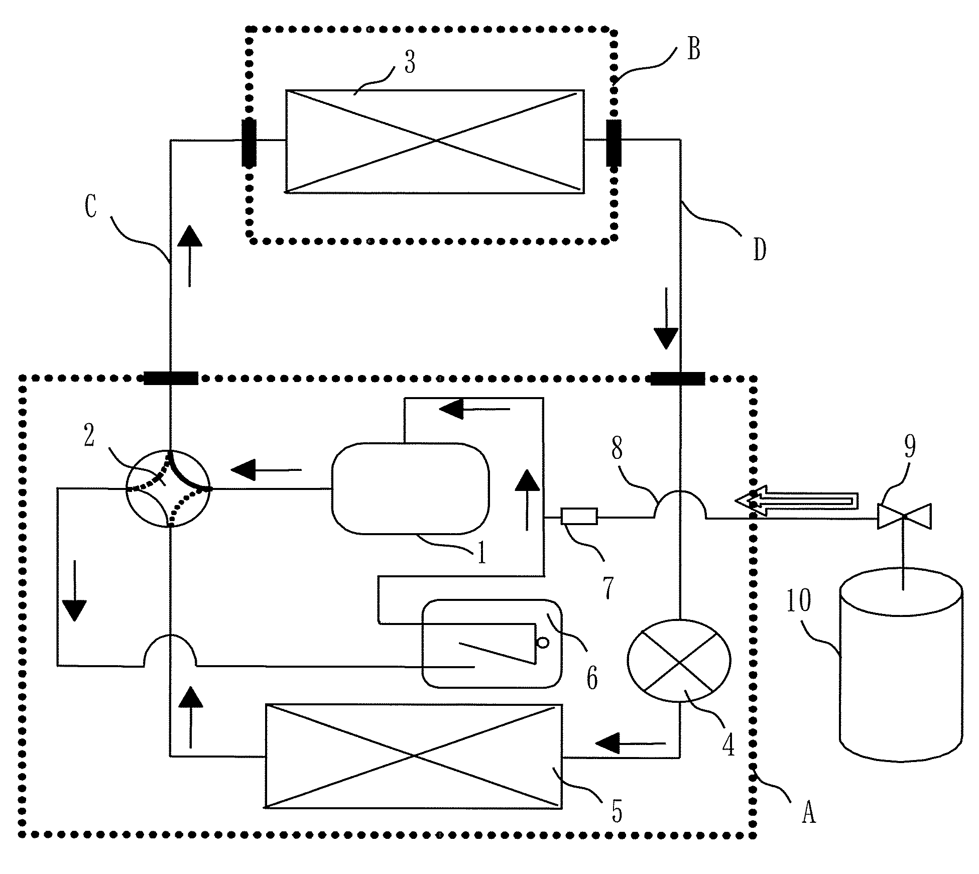 Refrigerant filling apparatus of refrigerating and air conditioning apparatus and refrigerant filling method of refrigerating and air conditioning apparatus