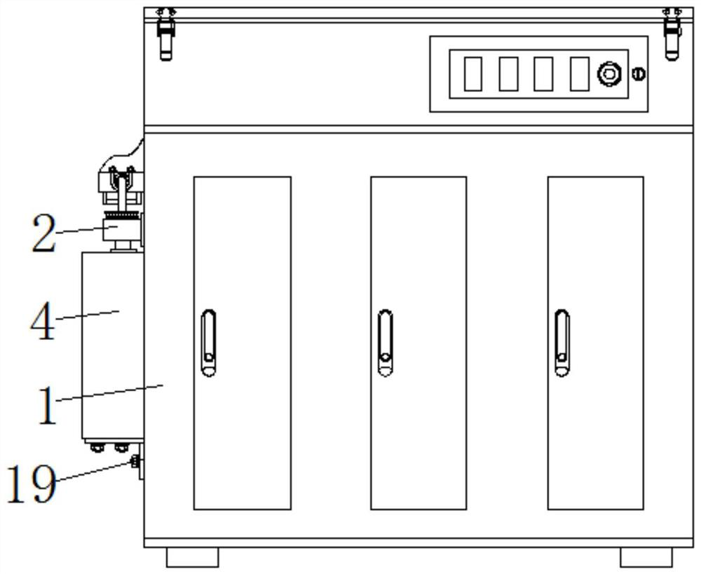 Waste gas filtering device for printing processing