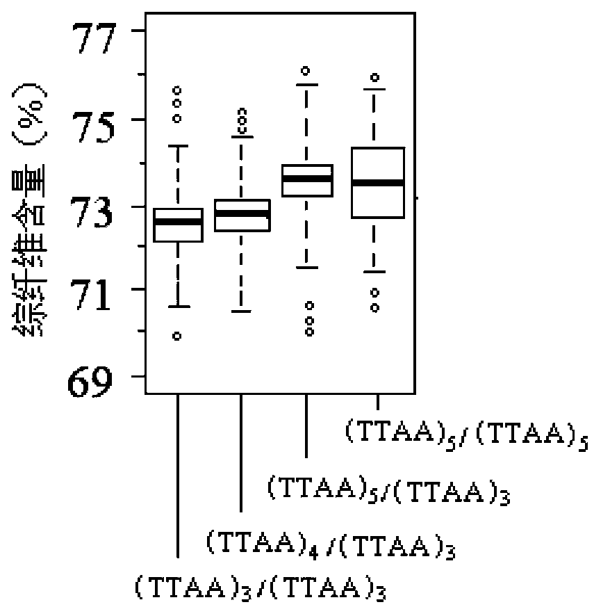 Functional SSR labels obviously related with wood quality characters in populus CesAs gene, and applications and kit thereof