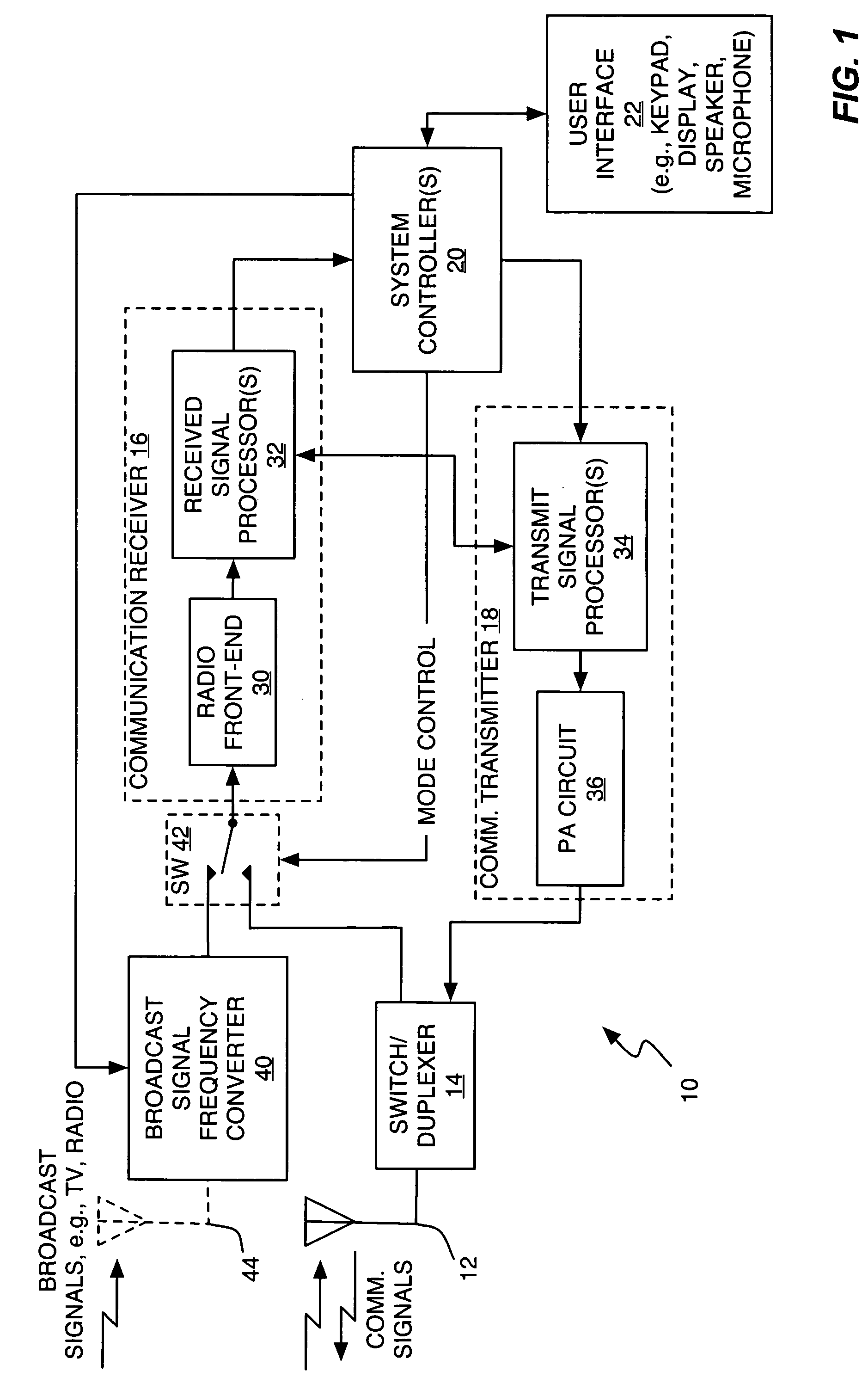 Low cost method for receiving broadcast channels with a cellular terminal