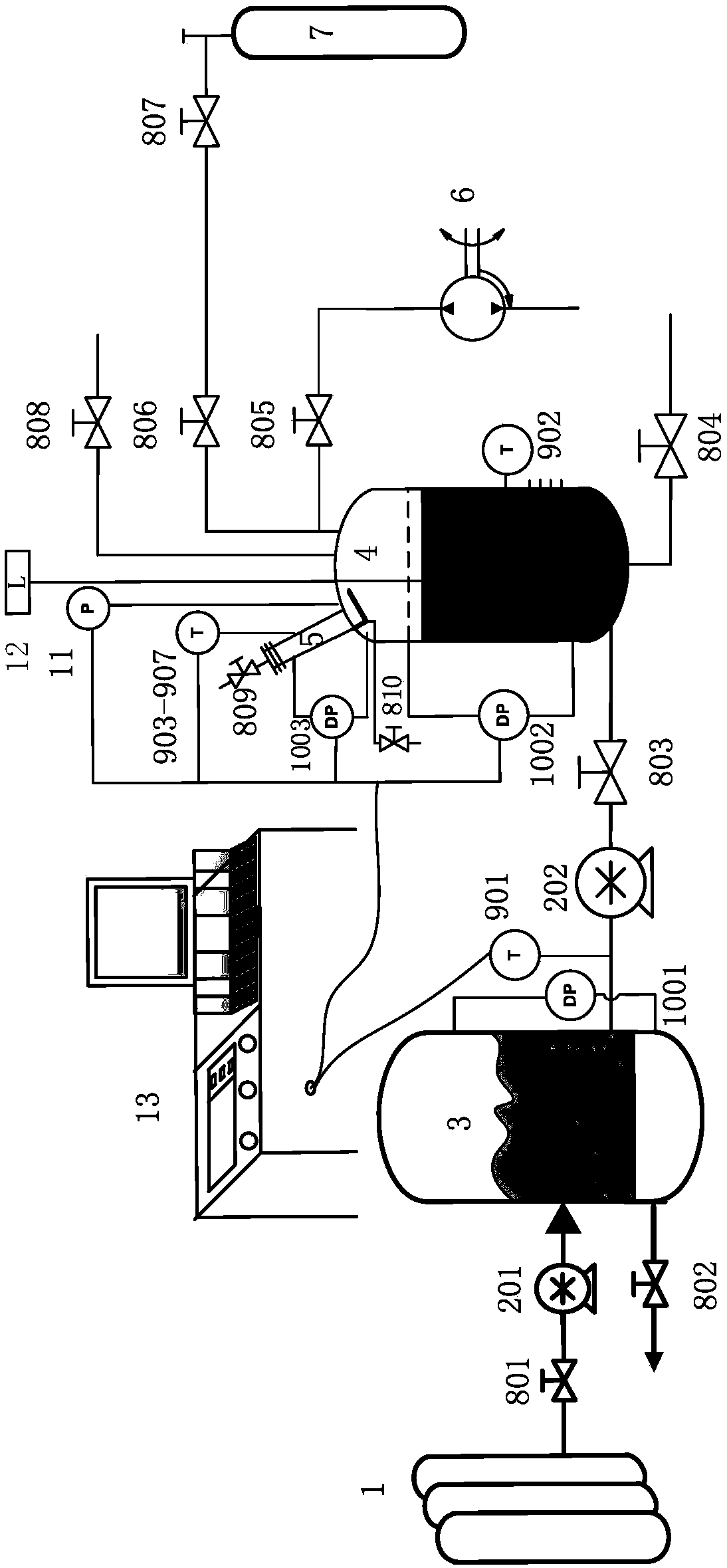 Nuclear reactor pressure regulator safety valve water seal test system and method