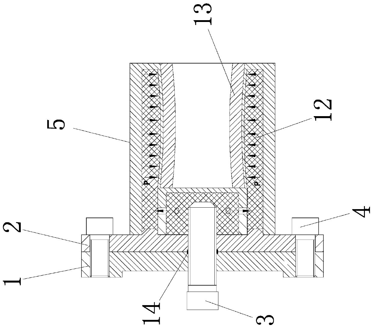 Liquid plastic clamp for inner cutting machining of thin-wall sleeve parts and design method