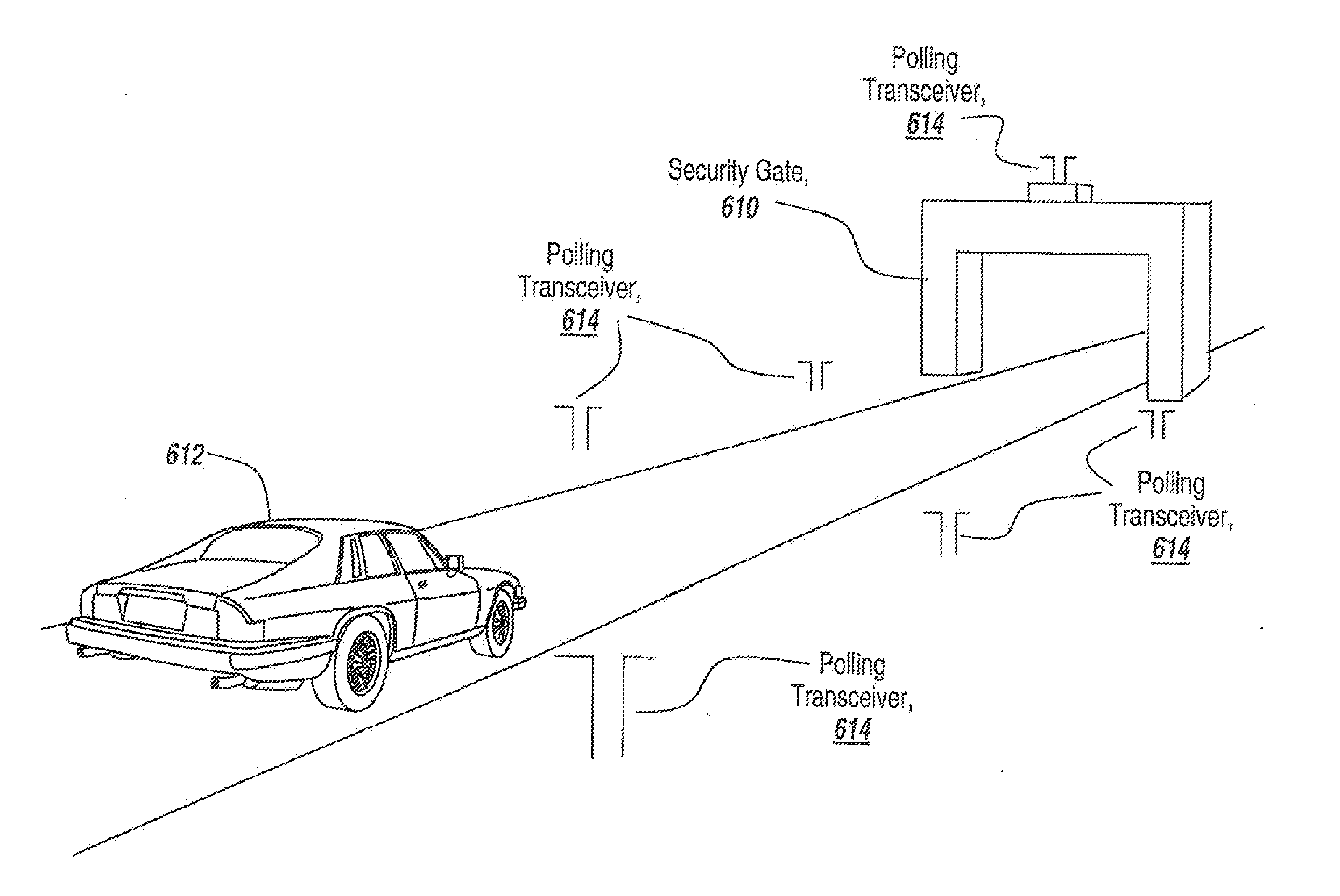 Method of tracking a vehicle using microradios