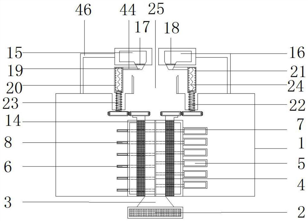 Automatic feeding device for producing concrete additive