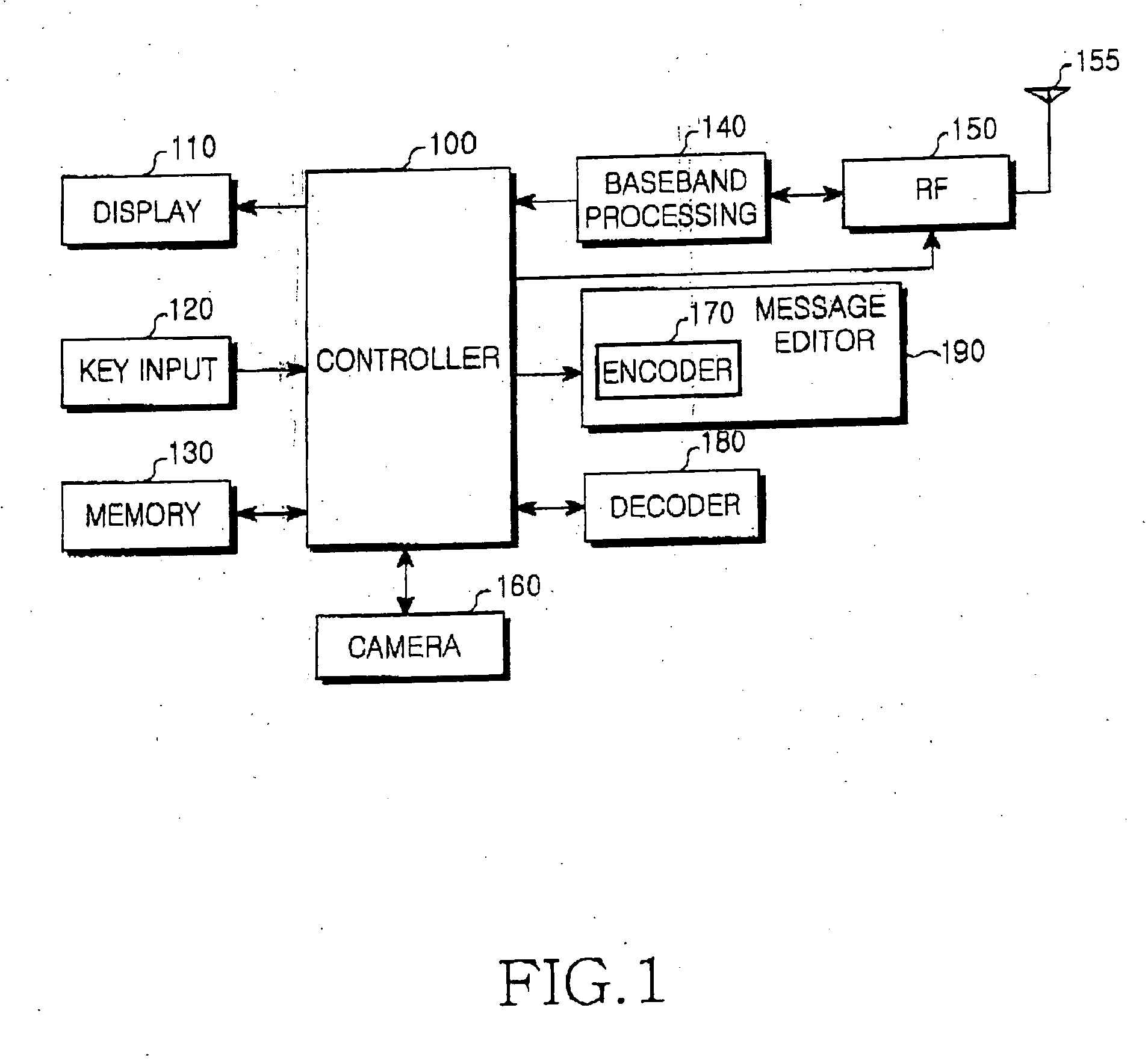 Apparatus and method for setting multimedia items using an MMS message in a mobile terminal