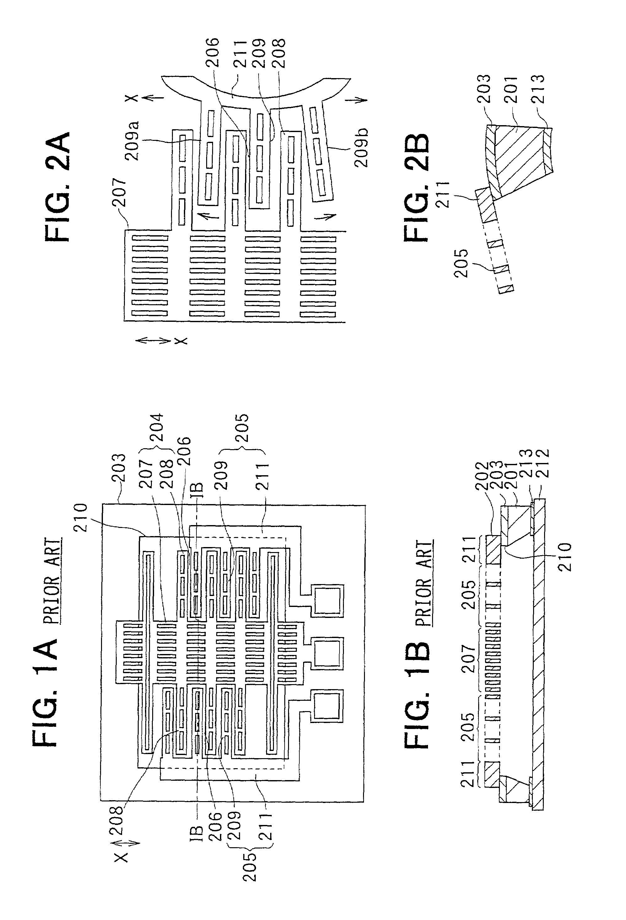 Semiconductor dynamic quantity sensor with movable electrode and fixed electrode supported by support substrate