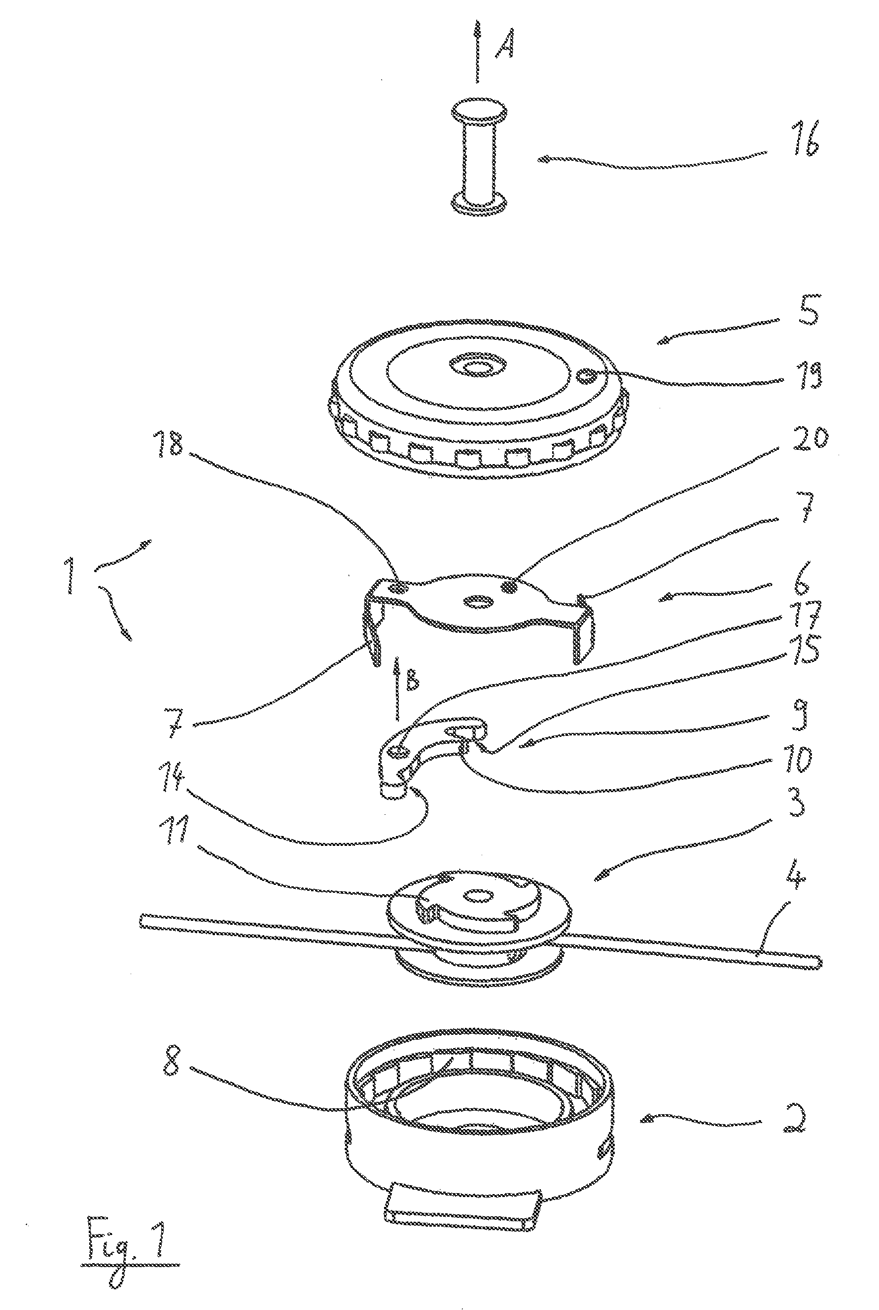 Rotary closure for a shoe