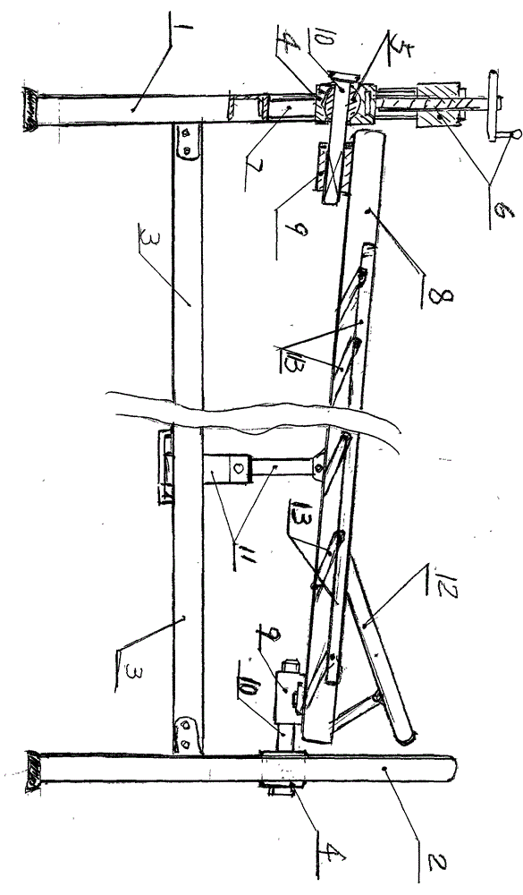 Multifunctional turn-over nursing bed