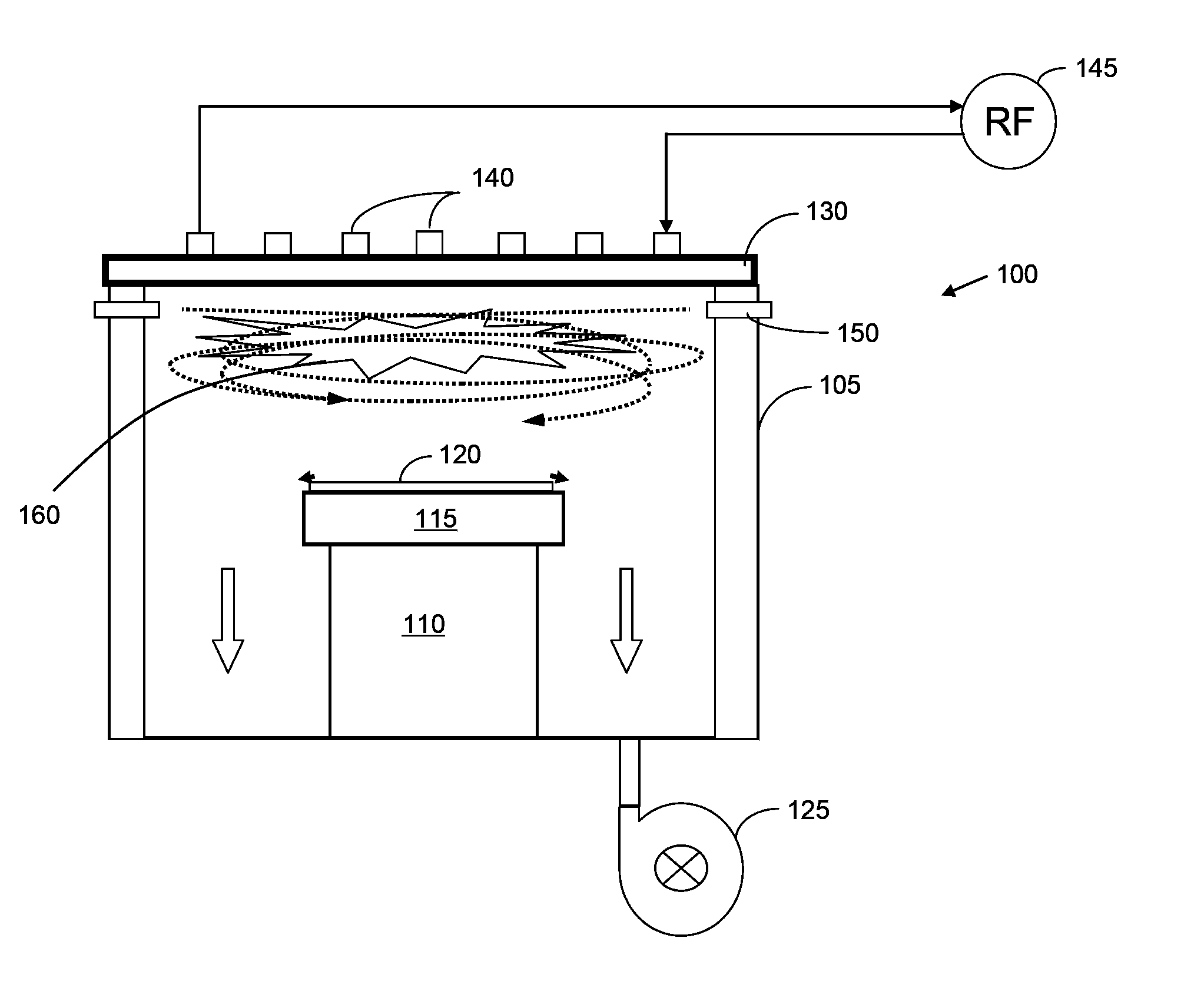 Plasma process chamber and gas injection apparatus for same