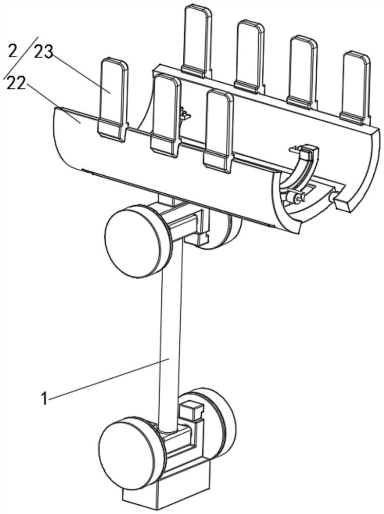 Distance-adjustable supporting device for laser therapeutic instrument