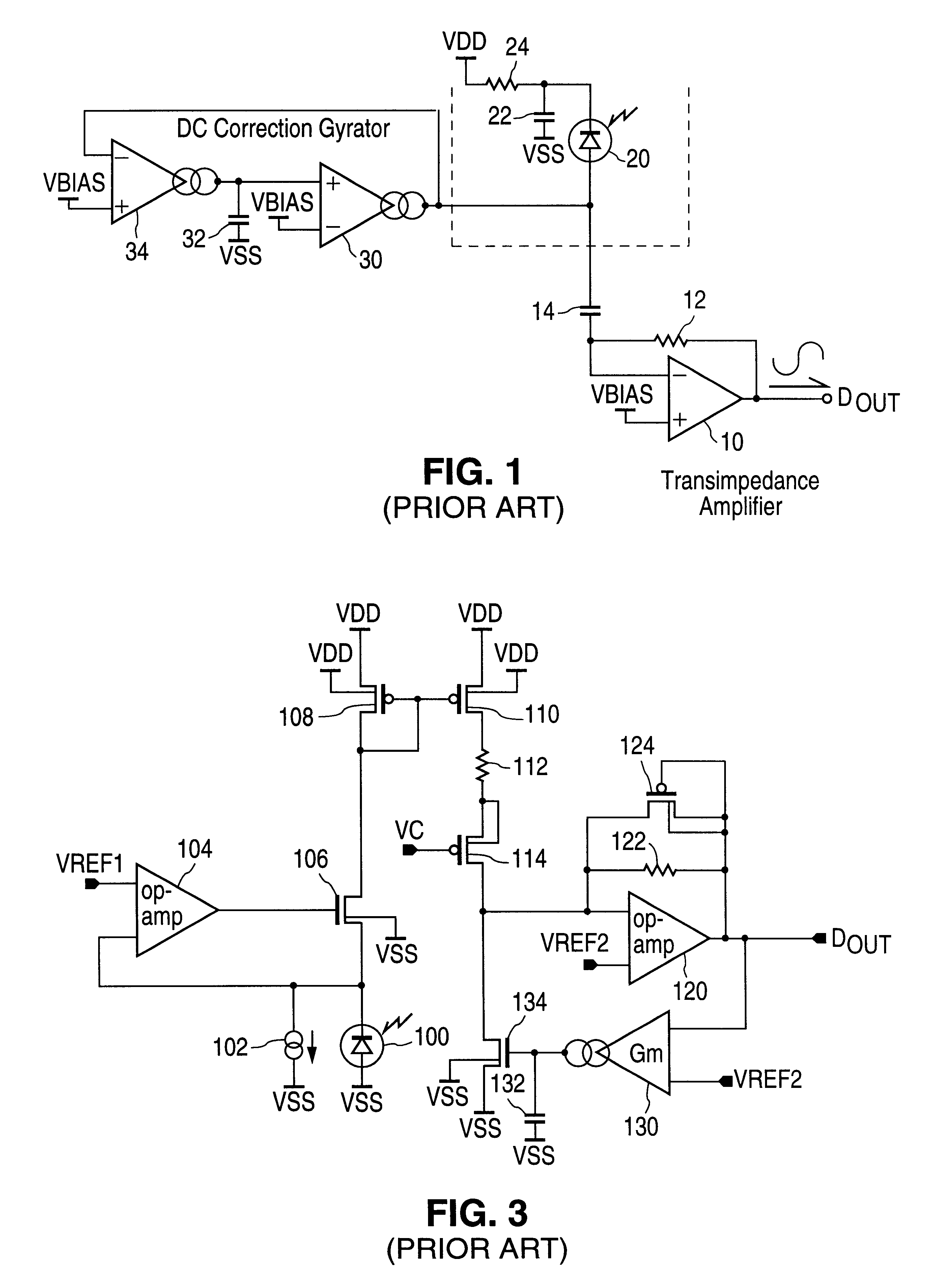 Photodiode transimpedance circuit