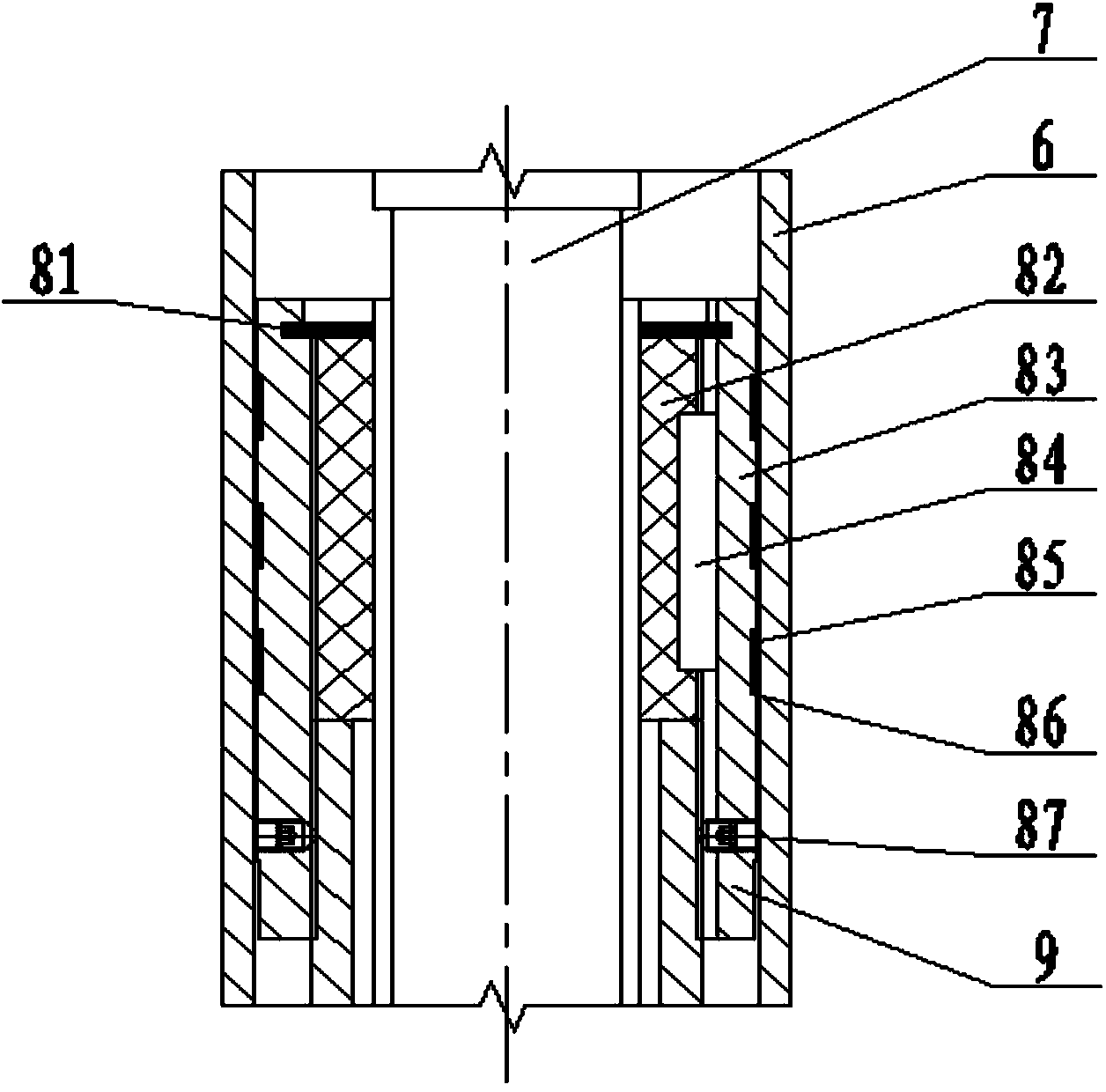 Screw transmission hoist with cylinder body and push rod