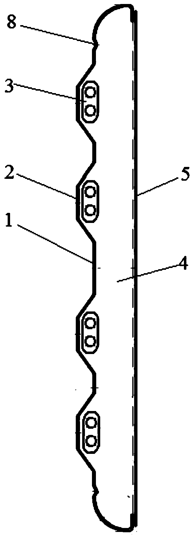 Skirting line with heating function