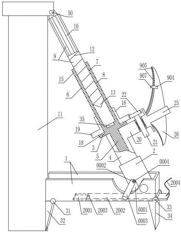 All-weather electric pole quick resetting device for maintenance