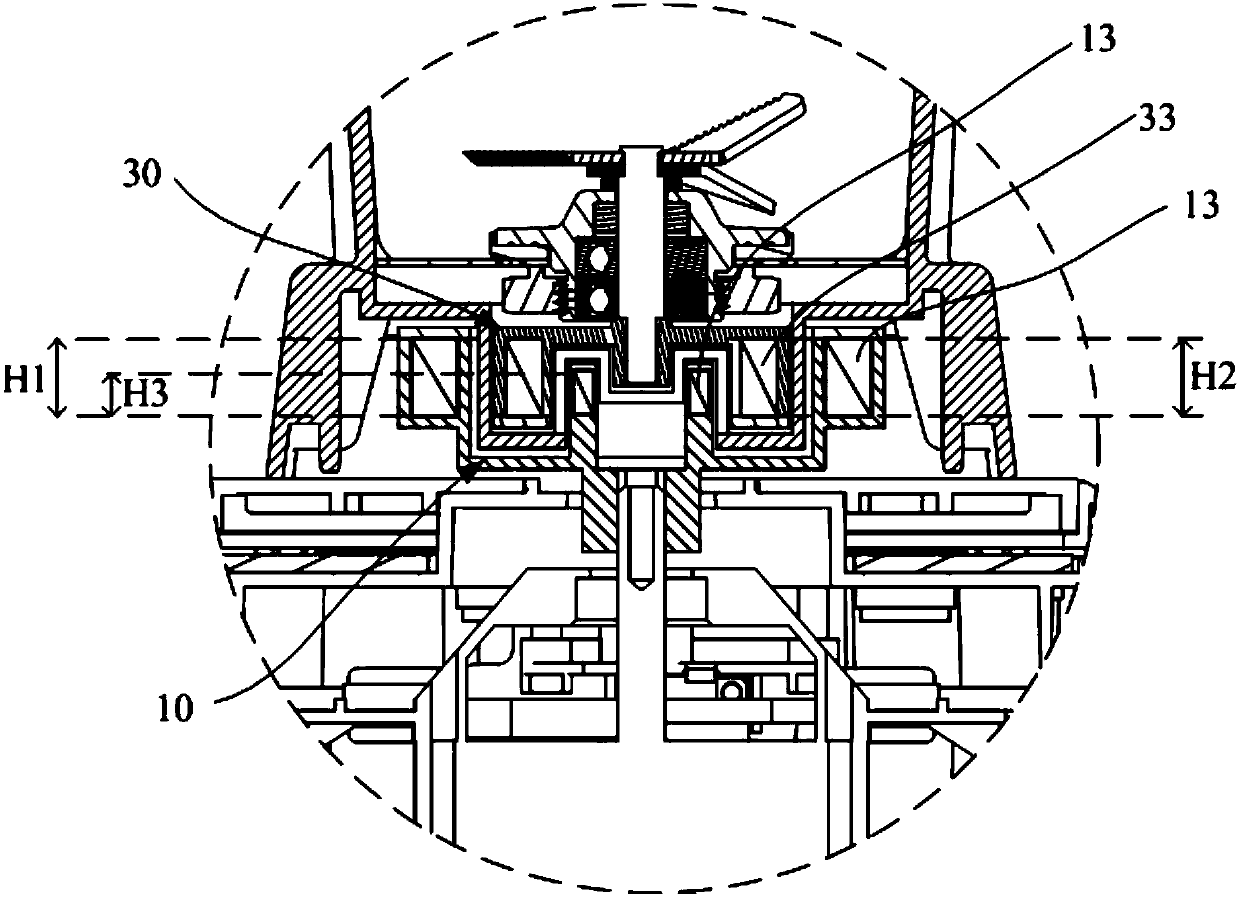 Magnetic drive disc, magnetic drive component, tool component and food processor