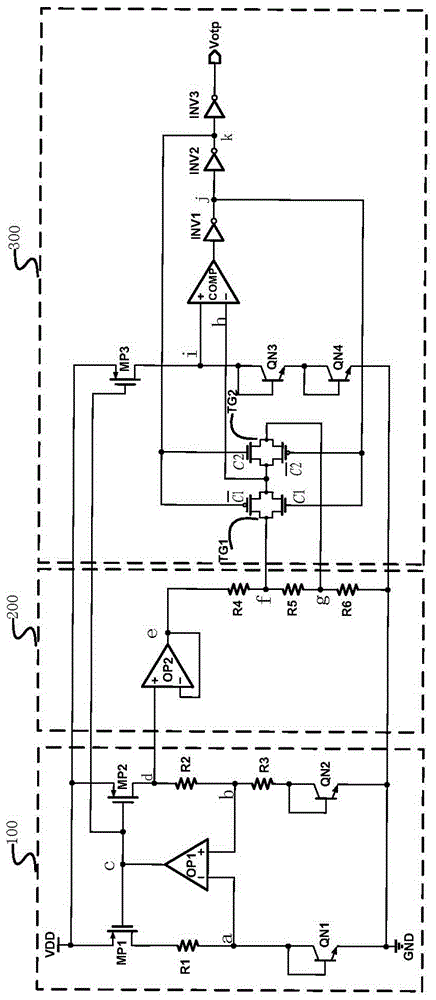 High-precision overtemperature protecting circuit