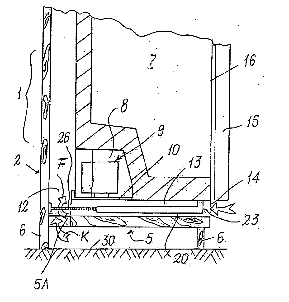 Upright refrigerator, particularly, of built-in type, with anti-dust filter for the compressor compartment, and anti-dust filter for this latter