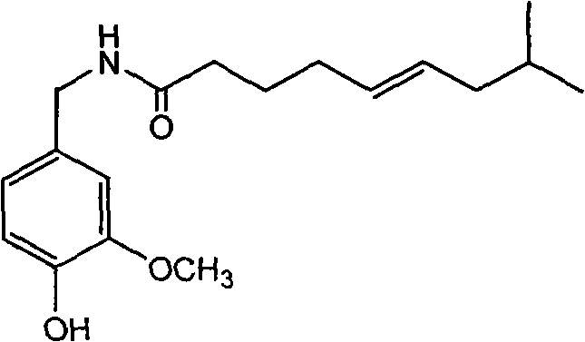 Trans-N-(4- hydroxyl-3-methoxybenzy)-8-methyl-5-nonenamide and preparation method thereof
