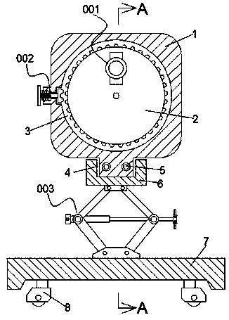 Auxiliary disassembling machine for automobile hub nuts