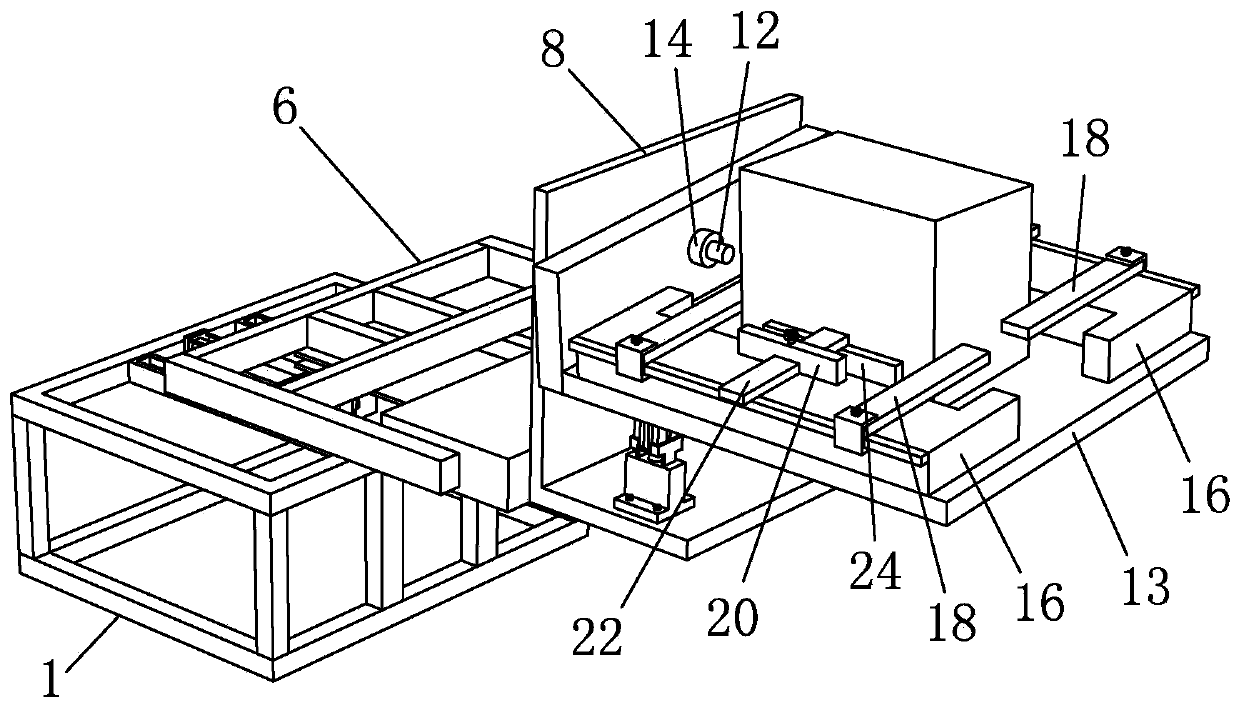 A positioning adjustment device for automatic labeling of cartons