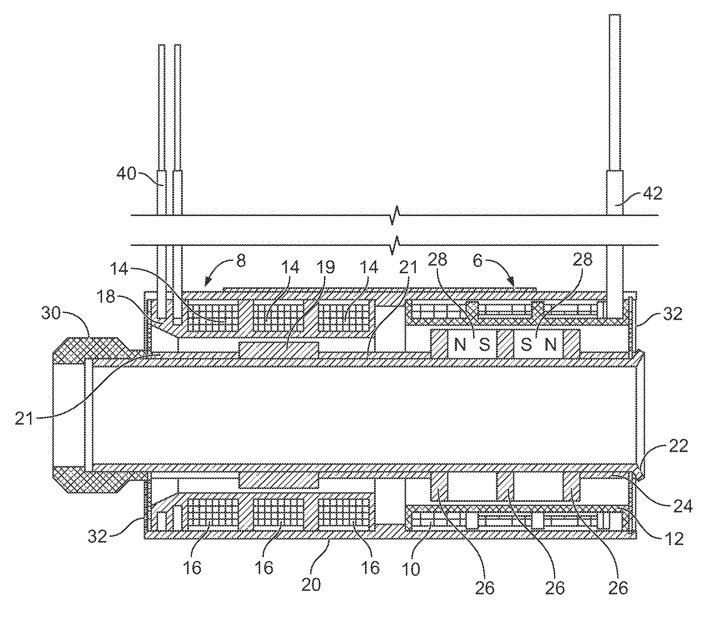 Voice coil actuator with integrated LVDT