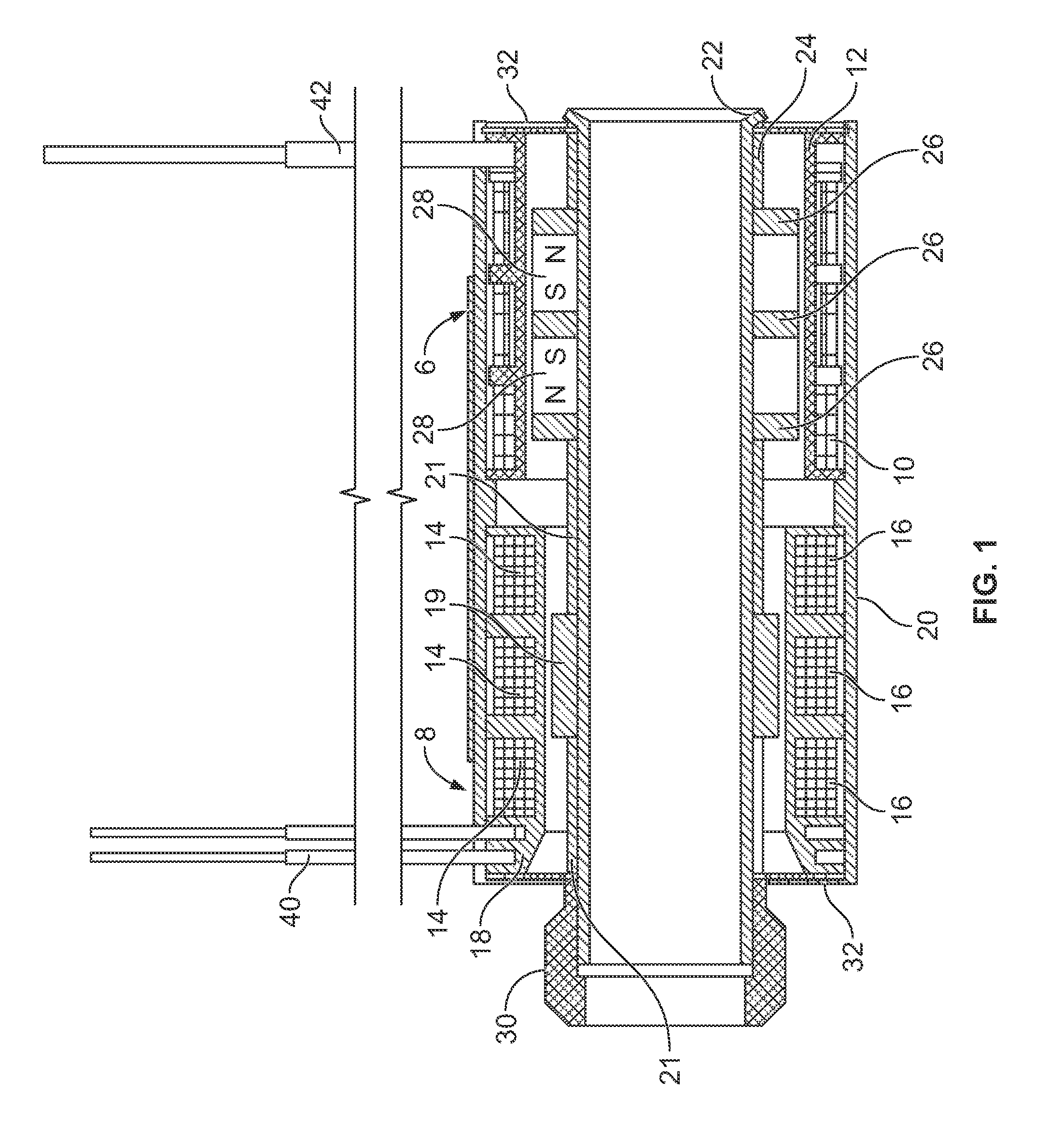 Voice coil actuator with integrated LVDT