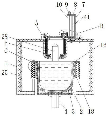 Thermal field suspension single crystal furnace and method