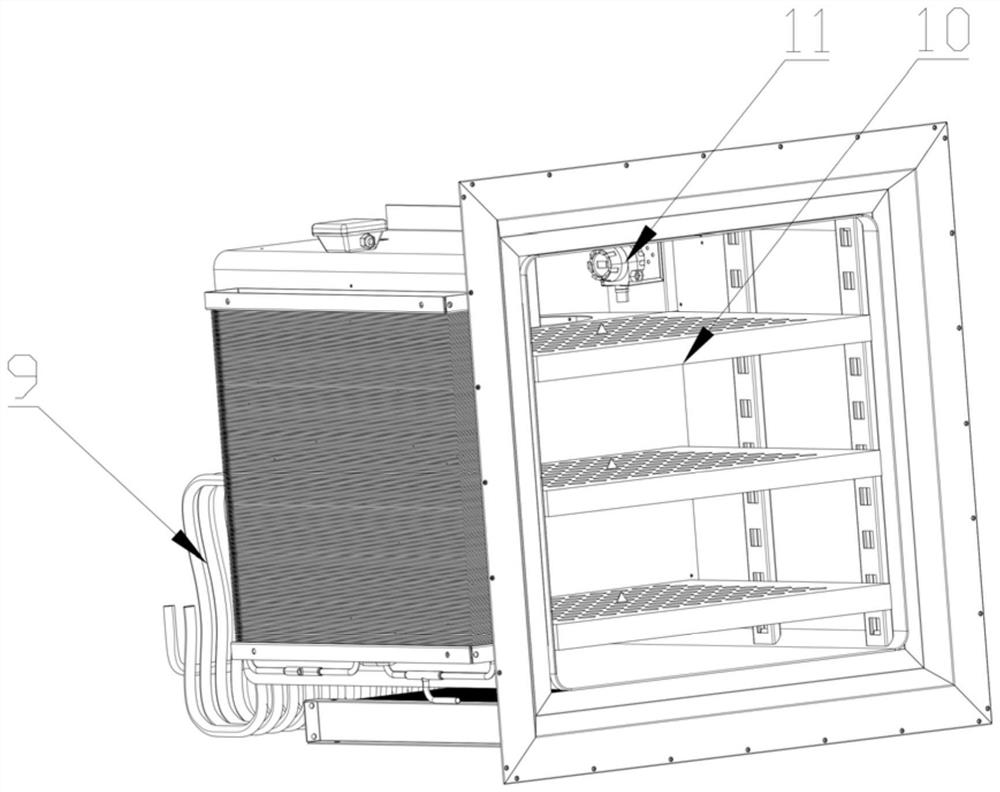 Multi-cavity constant-temperature and constant-humidity test box