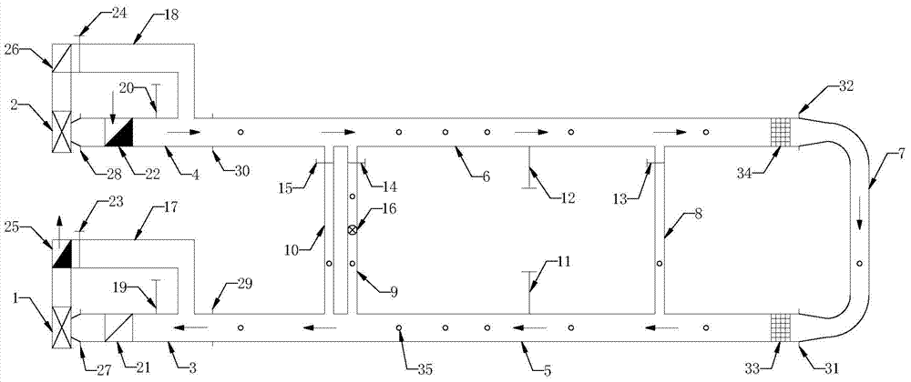 An experimental device and method for mine ventilation network system