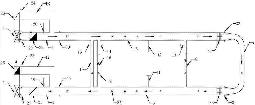 An experimental device and method for mine ventilation network system