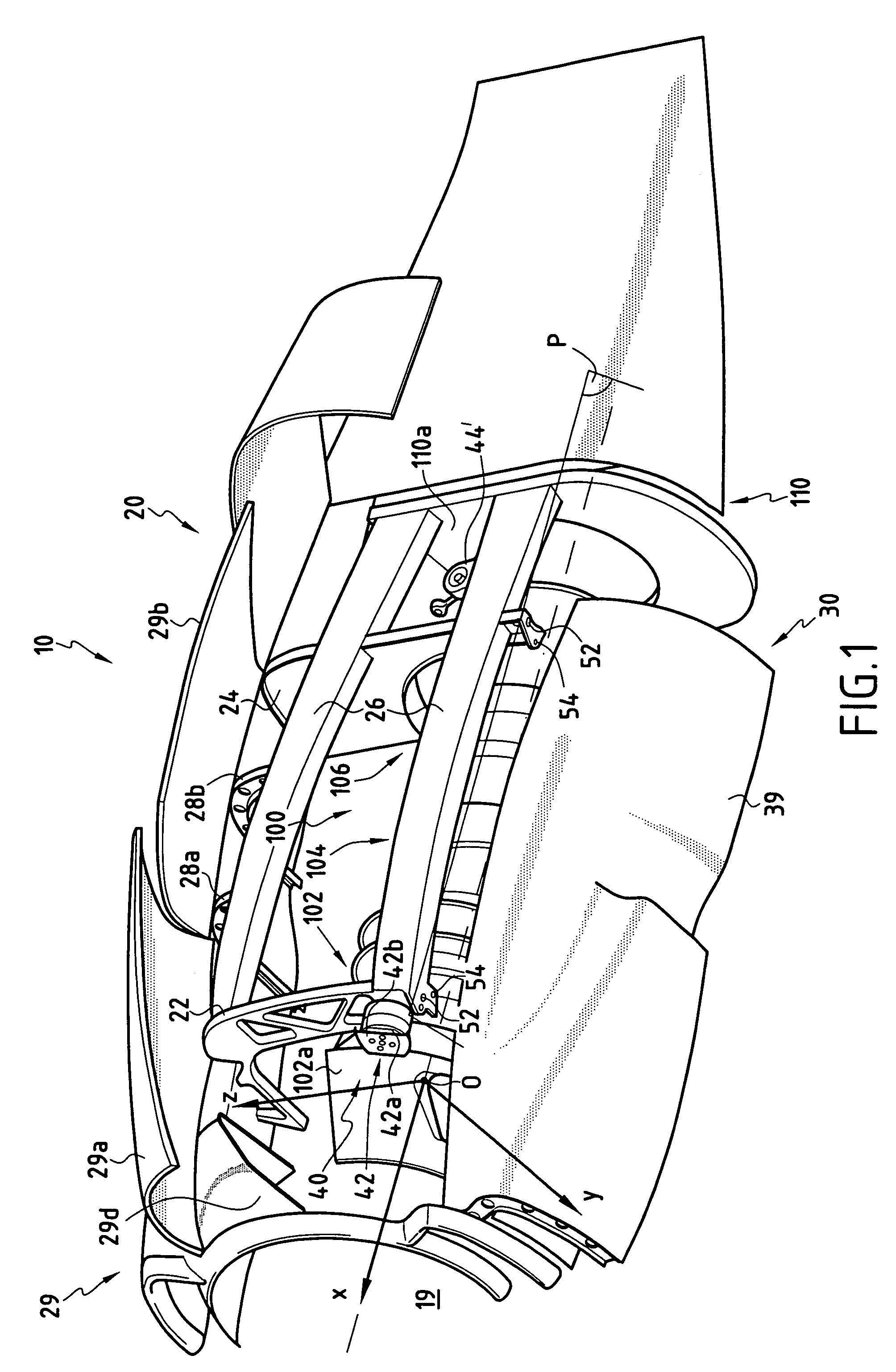 Turboprop carrier structure and an assembly including such a carrier structure
